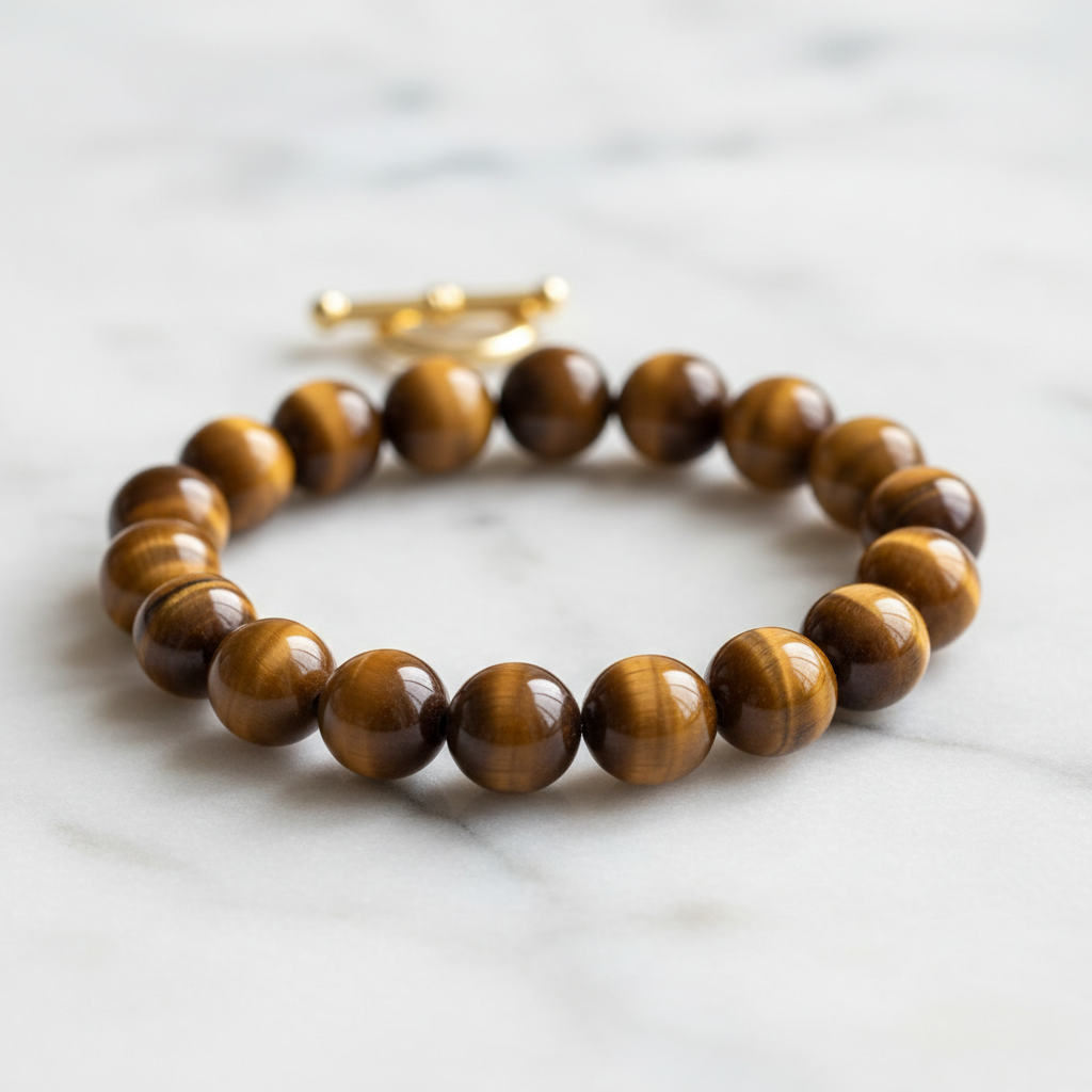 Tiger Eye Stone Bracelet | Collector's Grade | Cat Eye Effect